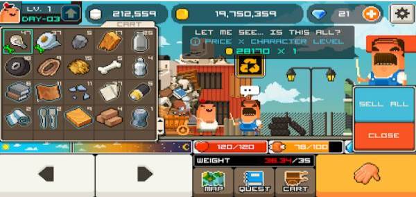 Gameplay screenshot from goodmorning zombie for Android