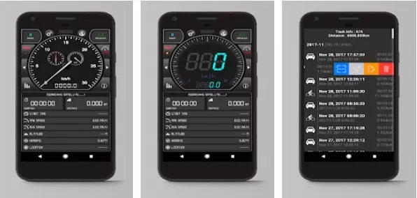 Gameplay screenshot from gps speed pro for Android