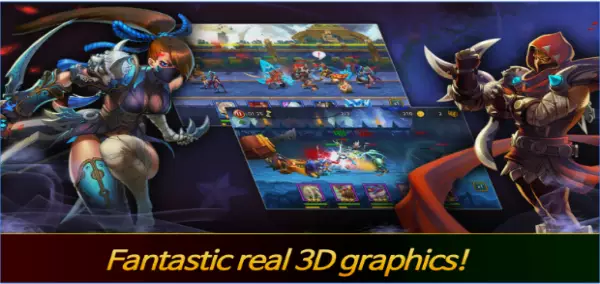 Gameplay screenshot from heroes league another world for Android