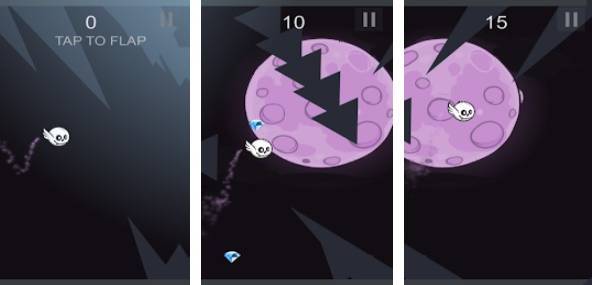 Gameplay screenshot from ghost fly pro for Android