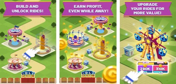 Gameplay screenshot from idle park for Android