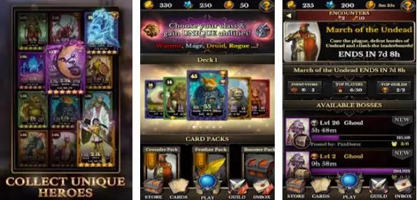 Gameplay screenshot from guild loot cooperative tcg for Android