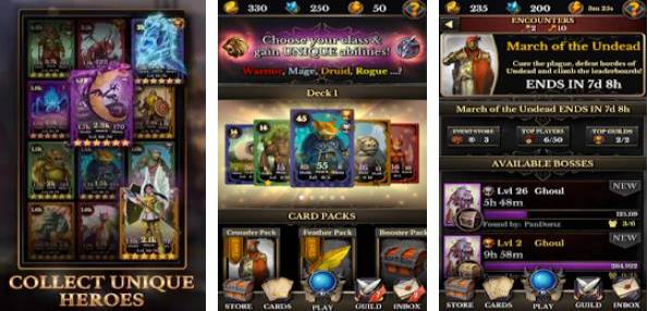 Gameplay screenshot from guild loot cooperative tcg for Android