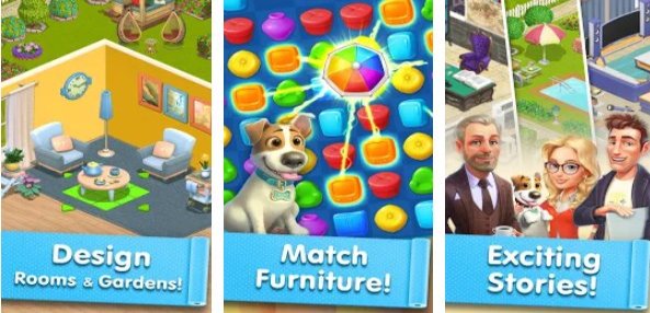 Gameplay screenshot from happy home design and decor for Android