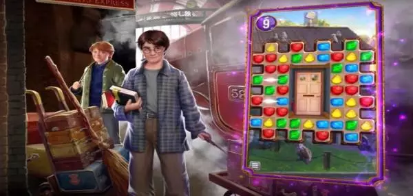 Gameplay screenshot from Harry Potter: Puzzles & Spells - Matching Games for Android