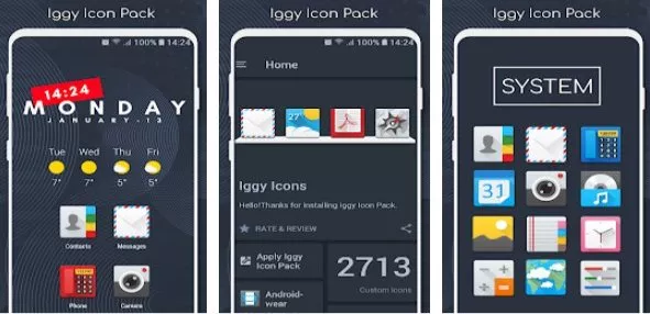 Gameplay screenshot from iggy icon pack for Android