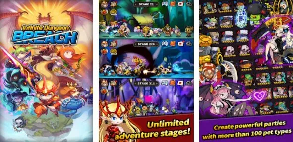 infinite dungeon breach plus pet raising idle rpg