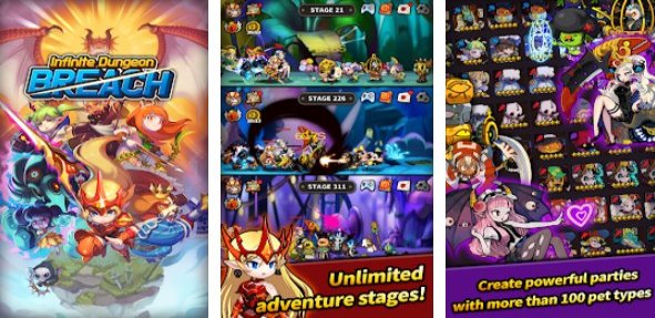 infinite dungeon breach plus pet raising idle rpg
