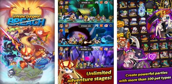 infinite dungeon breach plus pet raising idle rpg