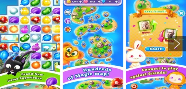 Gameplay screenshot from island quest magic match 3 for Android