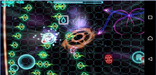 Gameplay screenshot from hyperlight ex for Android