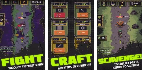 Gameplay screenshot from idle wasteland for Android