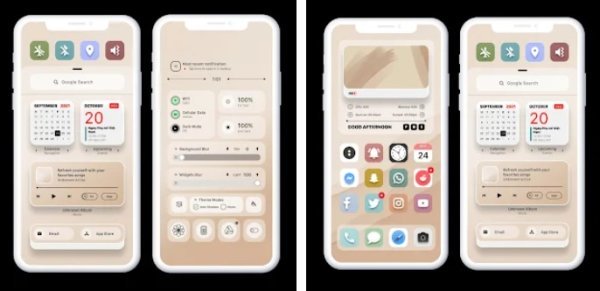 Gameplay screenshot from ios theme for klwp for Android