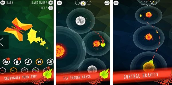 Gameplay screenshot from gravity galaxy for Android