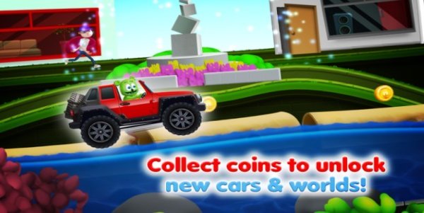 Gameplay screenshot from gummybear and friends speed racing for Android