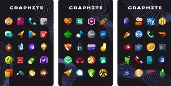 graphite icon pack APK Android