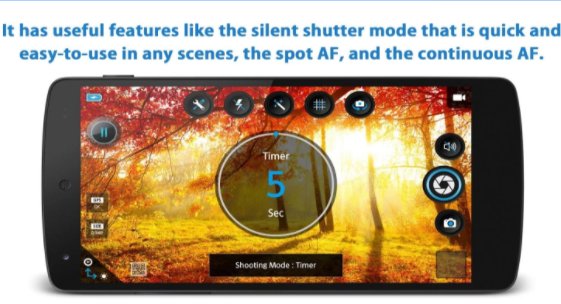Gameplay screenshot from hd camera pro silent shutter for Android
