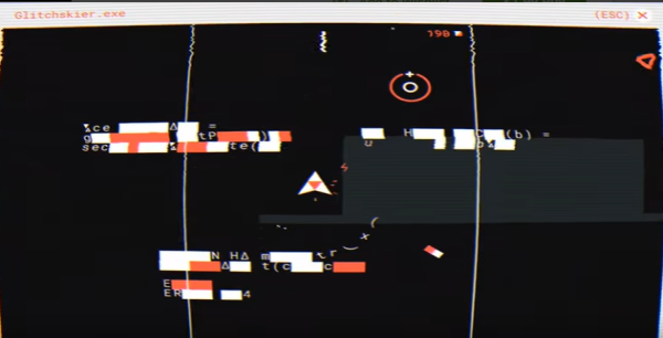Gameplay screenshot from glitchskier for Android