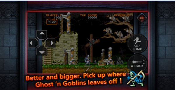 Gameplay screenshot from ghouls n ghosts mobile for Android