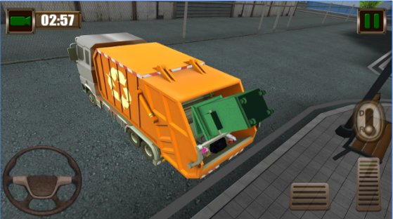 Gameplay screenshot from garbage truck simulator 2015 for Android