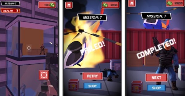 Gameplay screenshot from heli fighter copter reloaded for Android