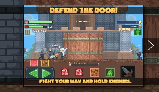 Gameplay screenshot from hold the door throne defense for Android