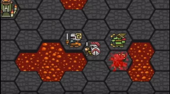 Gameplay screenshot from hoplite for Android