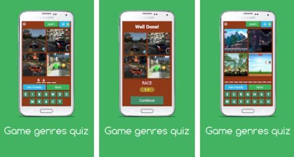 Gameplay screenshot from game genres quiz for Android