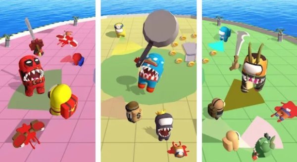 Gameplay screenshot from imposter smashers fun io games for Android