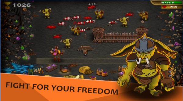 Gameplay screenshot from goblins dungeon defense for Android