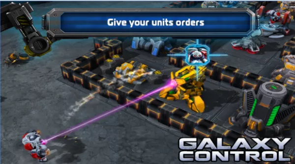 Gameplay screenshot from galaxy control 3d strategy for Android