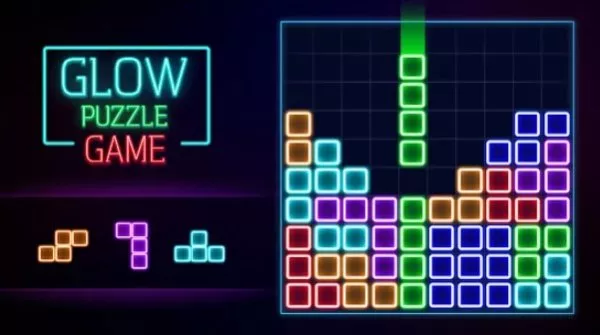 Gameplay screenshot from glow block puzzle for Android