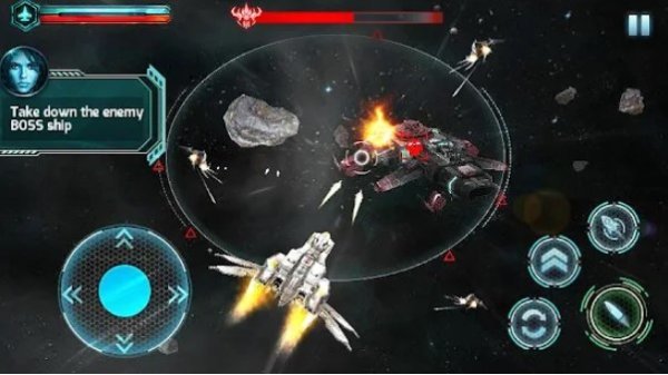 Gameplay screenshot from galaxy strike 3d for Android