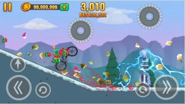 Gameplay screenshot from hills mount for Android