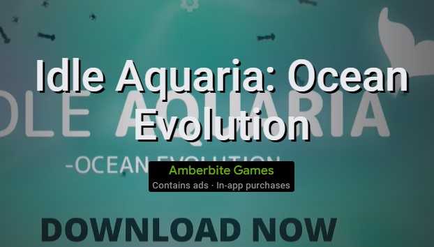 evolução ociosa do oceano em aquários