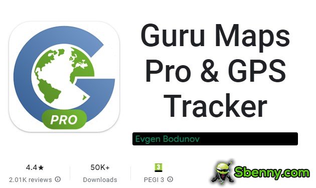 guru maps pro és gps tracker