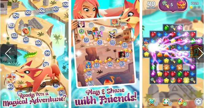 Gameplay screenshot from Genies & Gems for Android