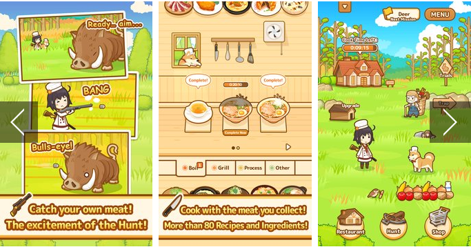 Gameplay screenshot from Hunt Cook Catch and Serve for Android