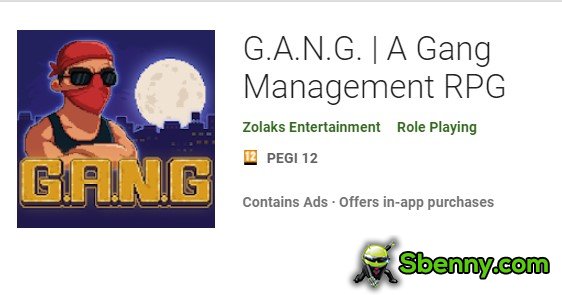 Ganga gang management rpg