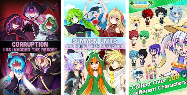Gameplay screenshot from gacha resort for Android