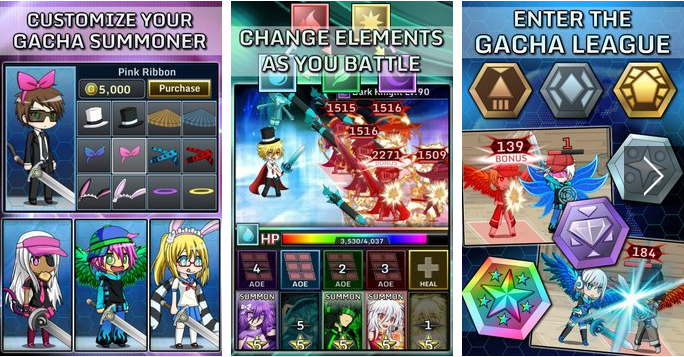 Gameplay screenshot from gacha world for Android