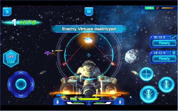 Gameplay screenshot from galactic phantasy prelude for Android