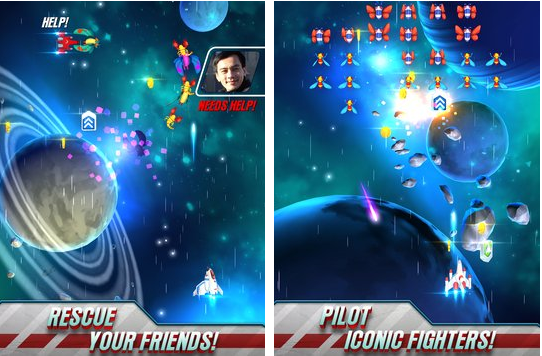 Gameplay screenshot from galaga wars for Android