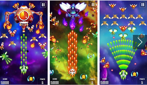 Gameplay screenshot from galaxy attack Space Shooter for Android