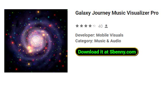 galaxis utazás zenei visualizer pro