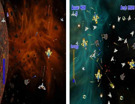 Gameplay screenshot from galaxy jump pro for Android