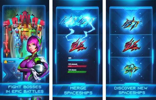 Gameplay screenshot from galaxy merge idle and click tycoon pro for Android