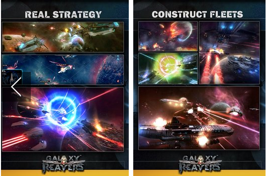 Gameplay screenshot from galaxy reavers space rts for Android