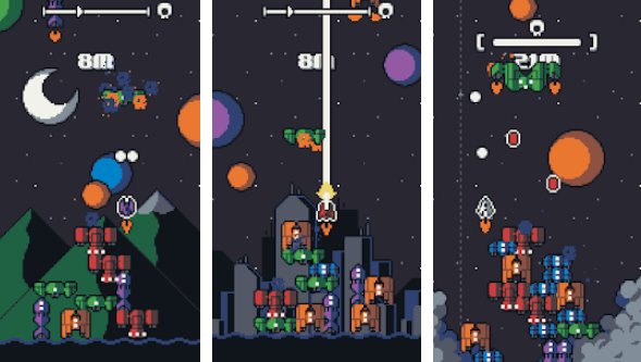 Gameplay screenshot from galaxy stack for Android