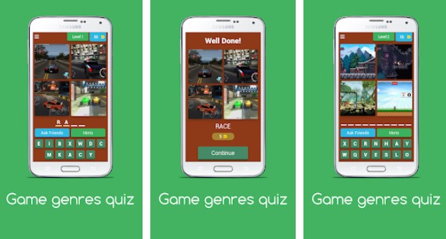 Gameplay screenshot from game genres quiz for Android